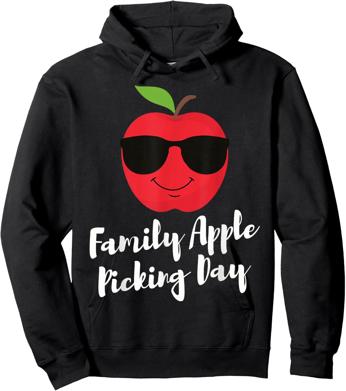 Family Apple Picking Day Apple picking season Hoodie - Hoodie | Black