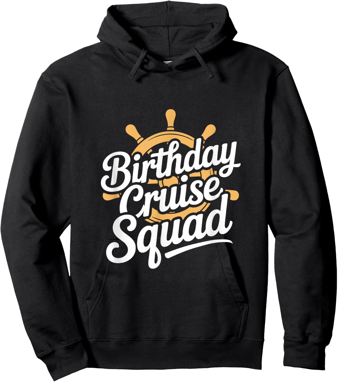Birthday Cruise Squad Nautical Party Crew Hoodie - Hoodie | Black