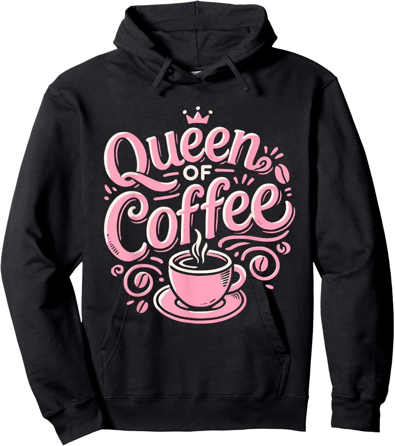 Queen Of Coffee Hoodie - Hoodie | Black