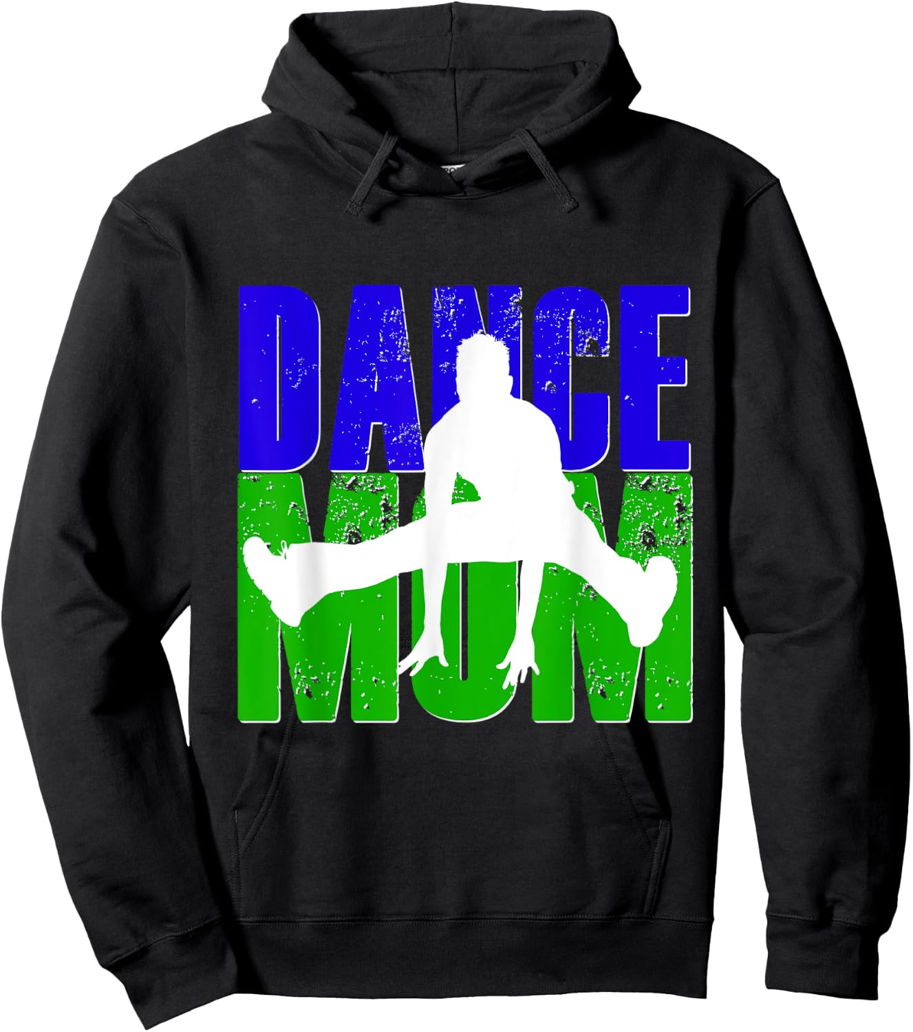 Dance Mom Shirt Son Boy Dancing Dancer Vintage Blue Green Hoodie - Hoodie | Black