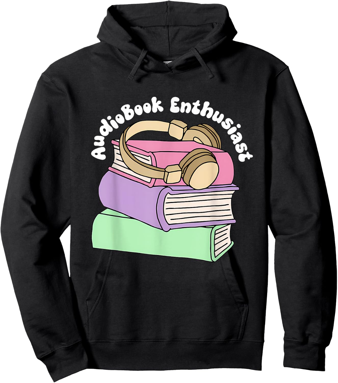 Audiobook Enthusiast Audiobook Lover Bookish Hoodie - Hoodie | Black