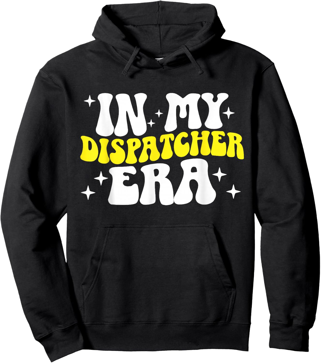 911 Police Emergency In My Dispatcher Era Thin Yellow Line Hoodie - Hoodie | Black