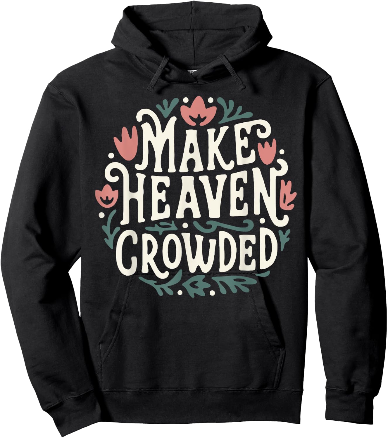 Make Heaven Crowded Floral Hoodie - Hoodie | Black