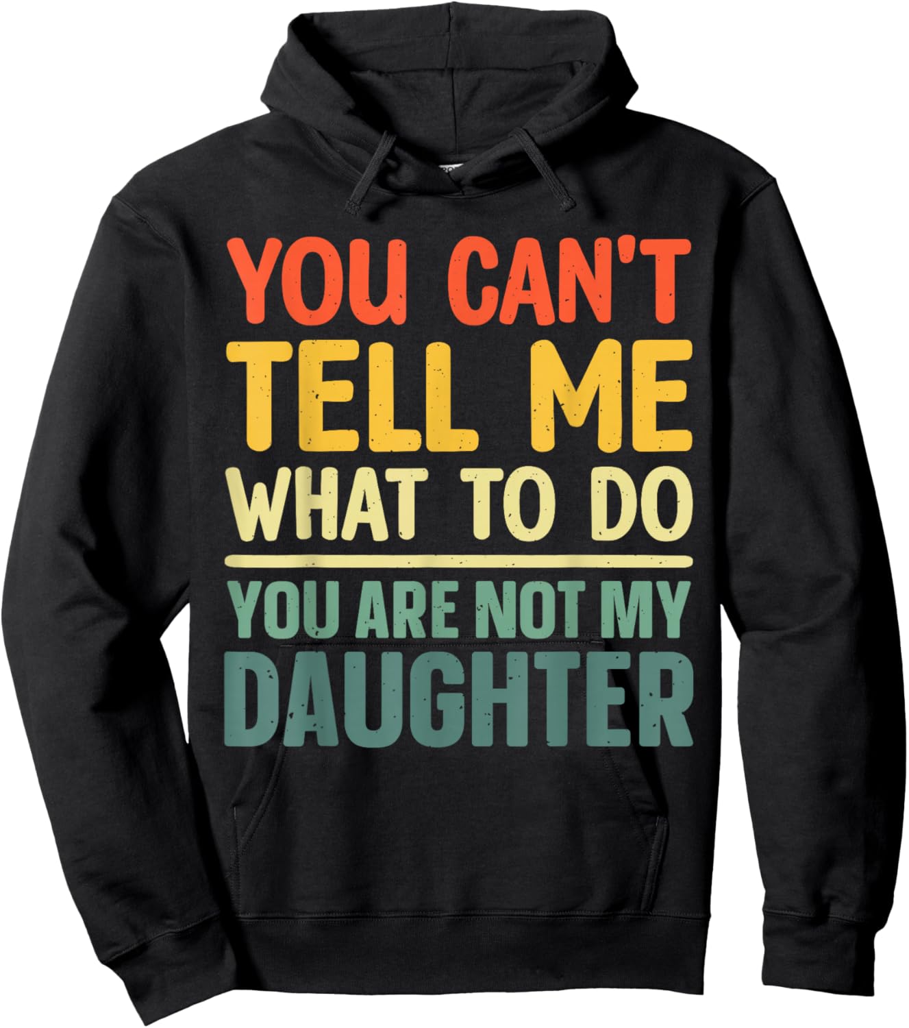 Funny Dad Design For Father Daddy Papa Men From Daughter Dad Hoodie - Hoodie | Black
