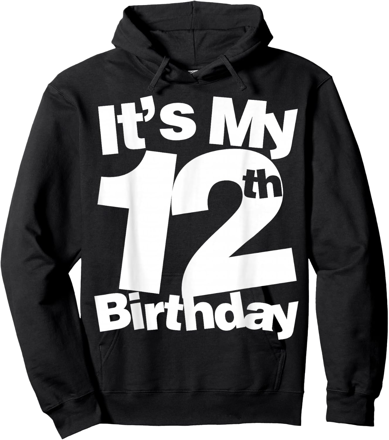 12th Birthday for 12 Year Olds Hoodie - Hoodie | Black