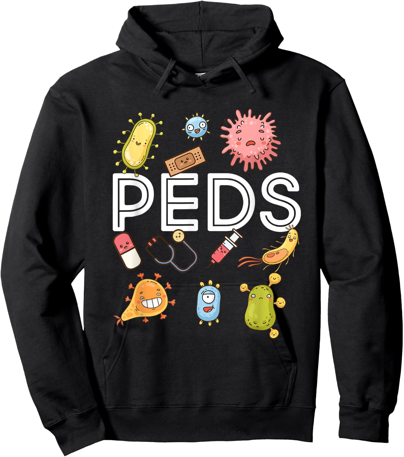 Pediatric Nurse PEDS Nursing Appreciation Pediatric Hoodie - Hoodie | Black