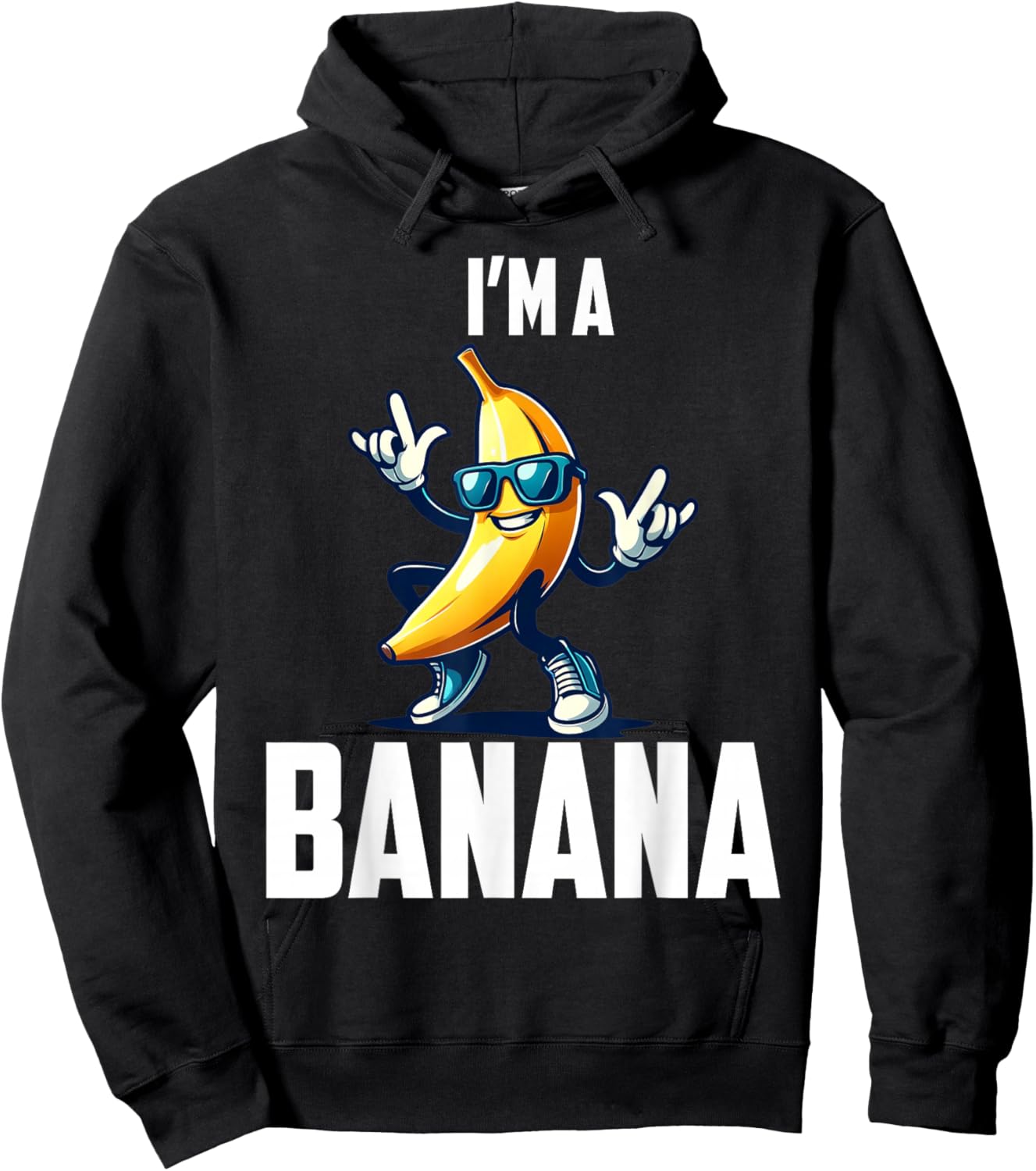 I'm A Banana Shirt Cute Funny Banana Costume Men Women Kids Hoodie - Hoodie | Black