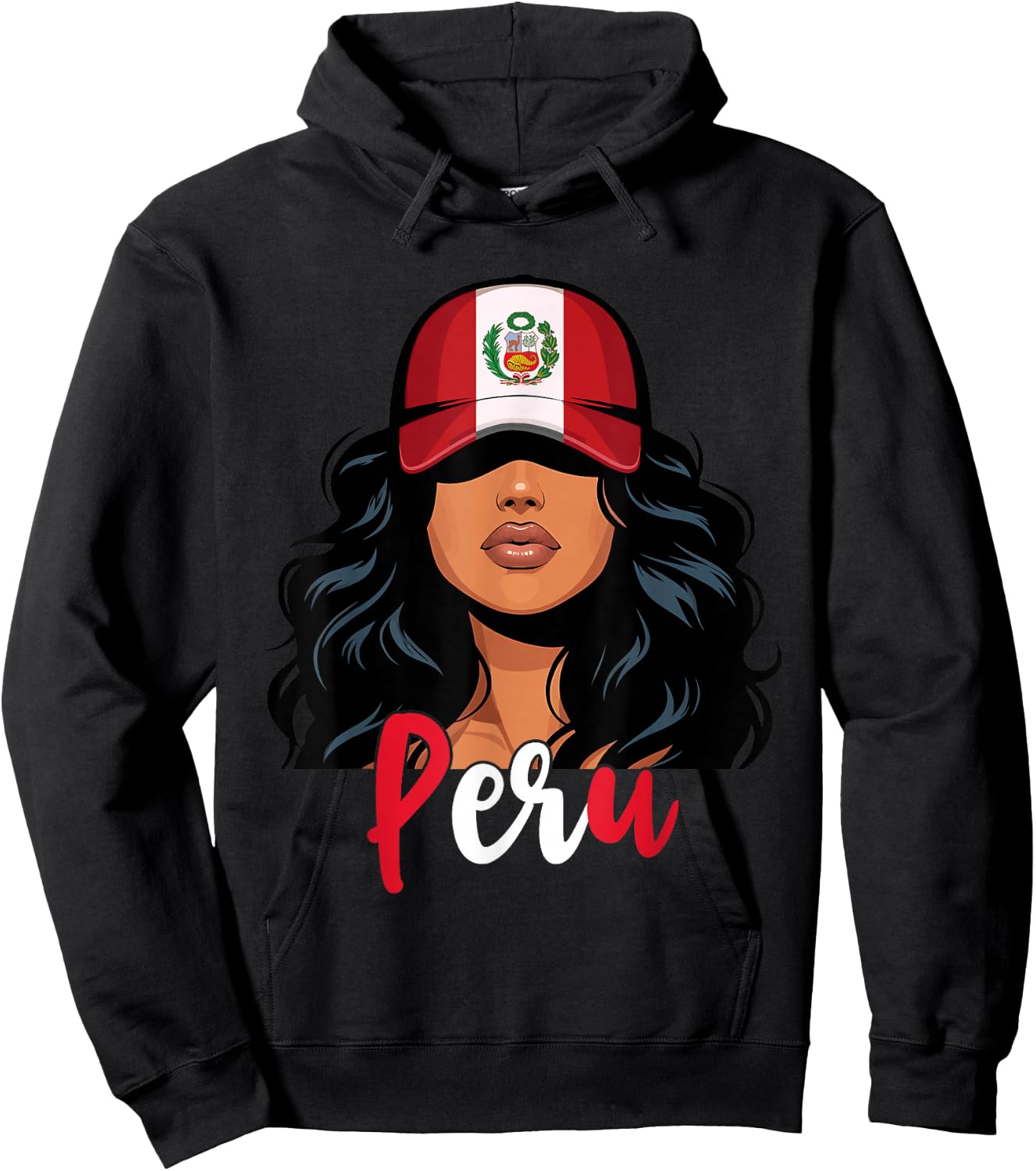 Peruvian Girl Peru Flag Proud Peruana Women Hoodie - Hoodie | Black