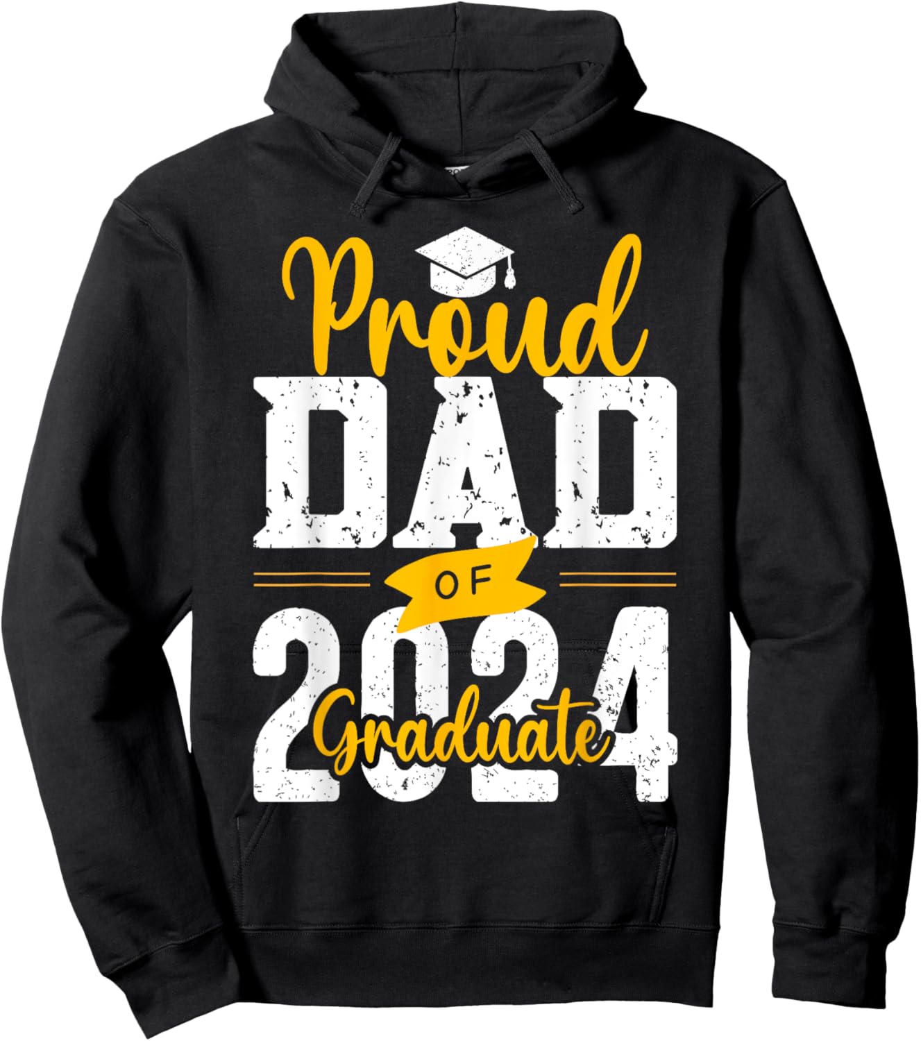 Proud Dad Of A 2024 Graduate Hoodie - Hoodie | Black