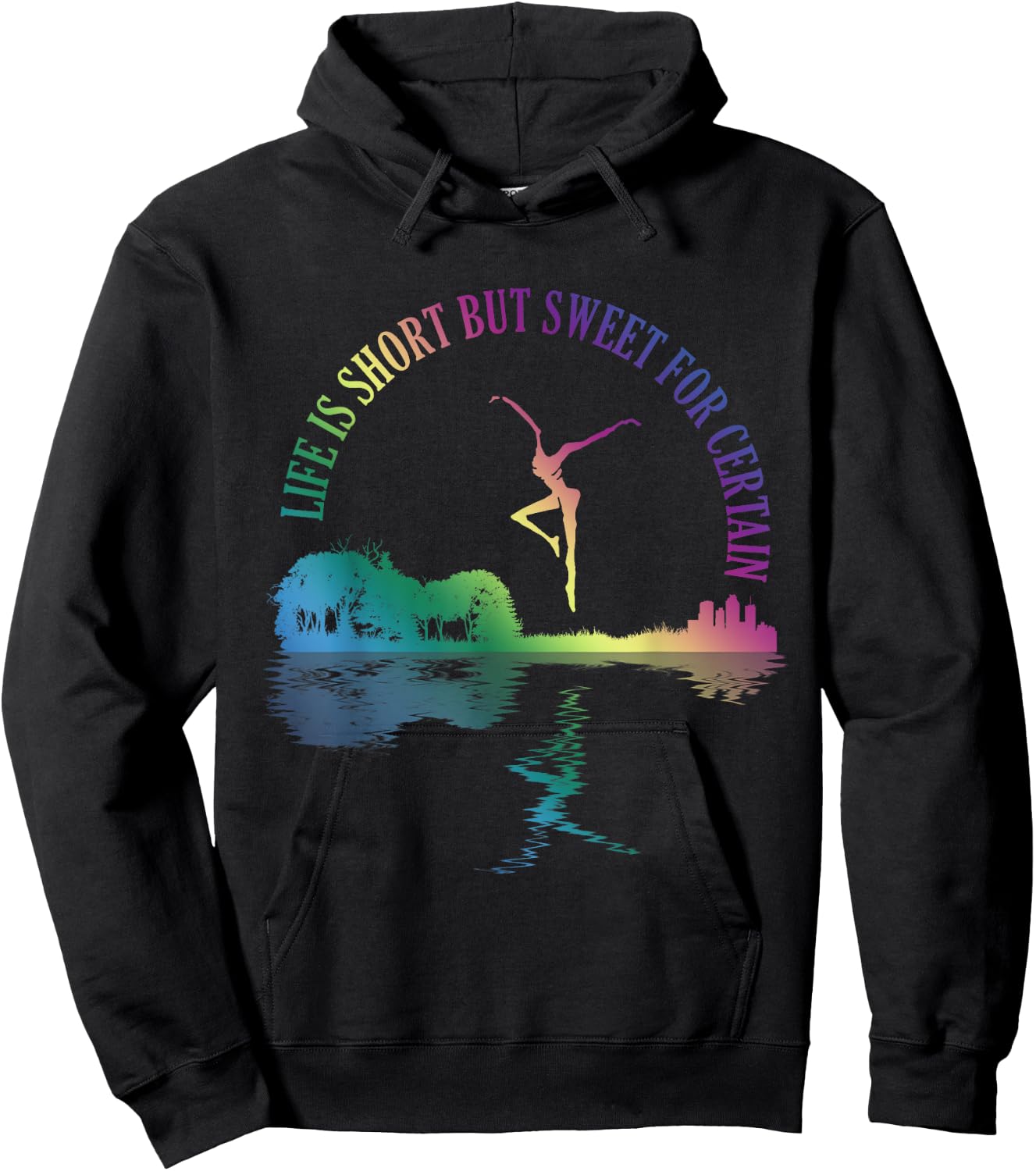 Life Is Short Retro Guitars Lovers But Sweet For Certain Hoodie - Hoodie | Black