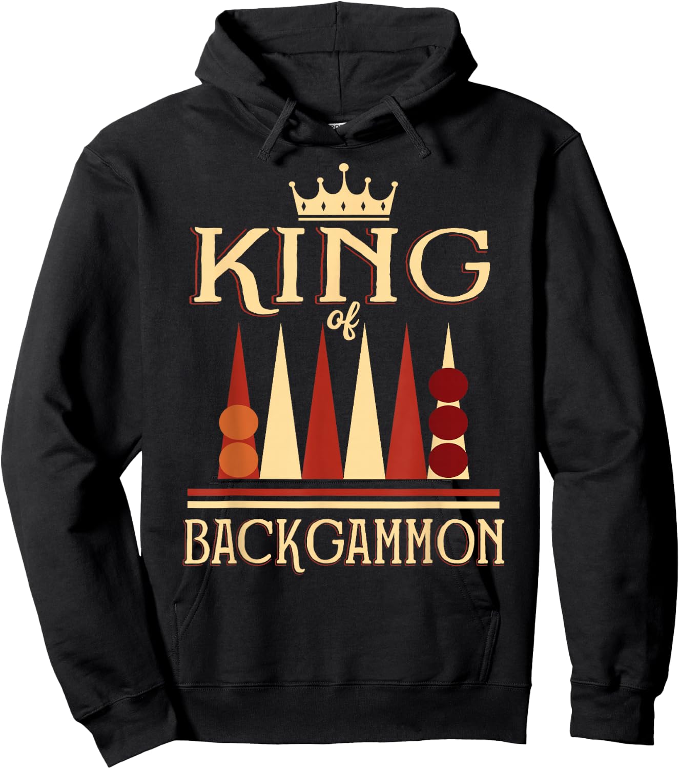 King of Backgammon Hoodie - Hoodie | Black