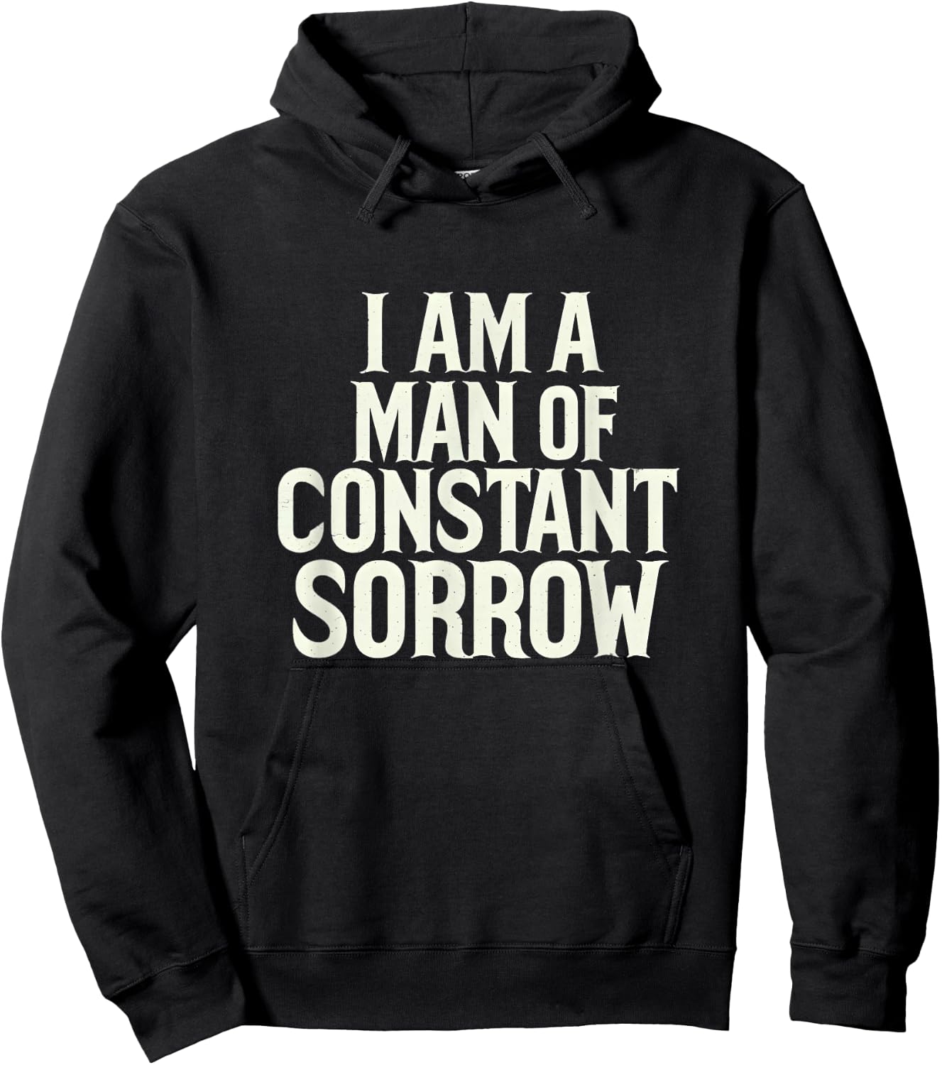 Man Off Constant Sorrow Vintage Music Bluegrass Folk Graphic Hoodie - Hoodie | Black