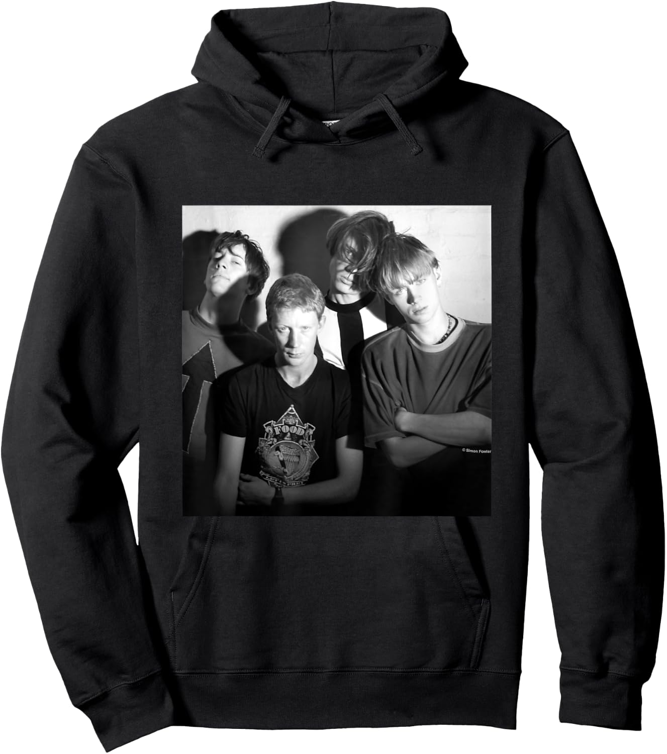 Blur Band Shot By Simon Fowler Hoodie - Hoodie | Black