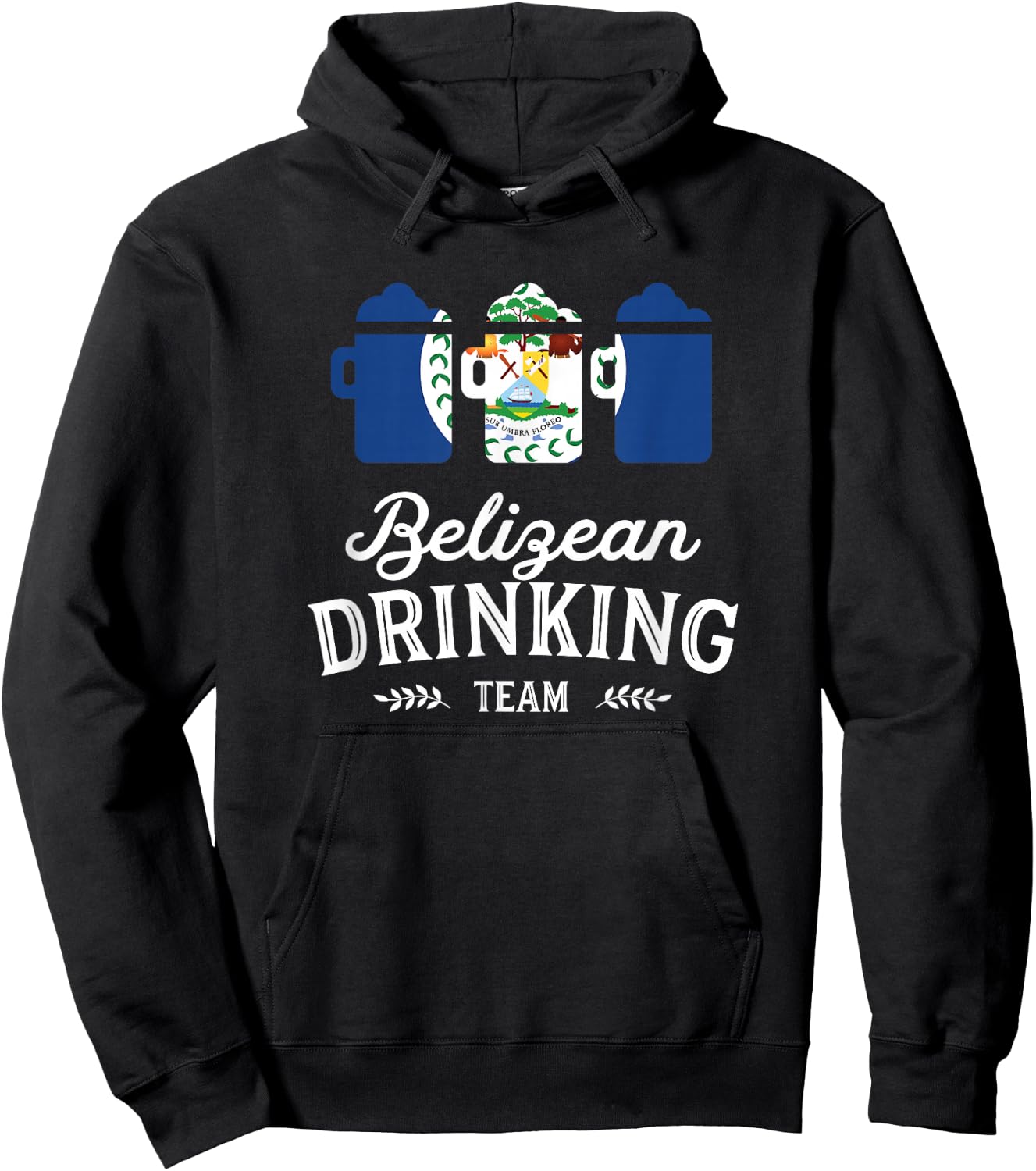 Beer Belize Drinking Team Casual Hoodie - Hoodie | Black