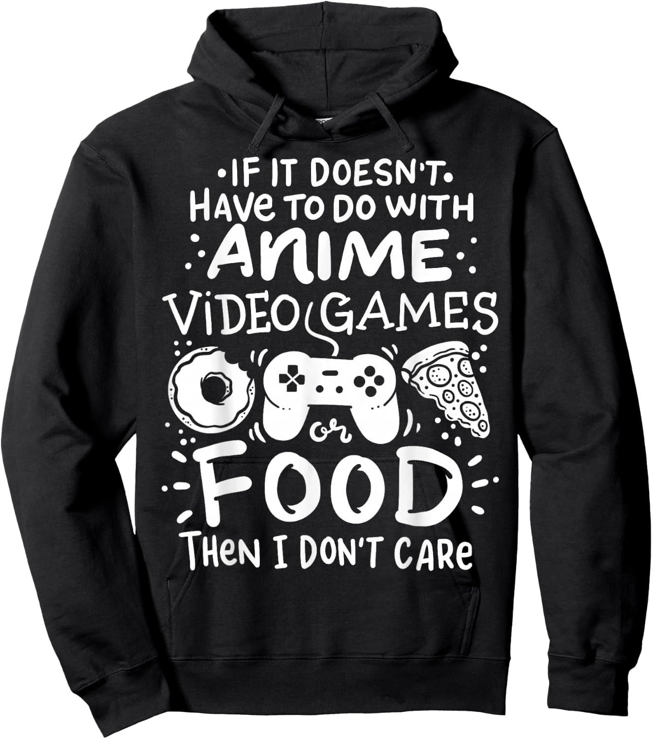 Anime Video Games Gamer Food Gift Hoodie - Hoodie | Black