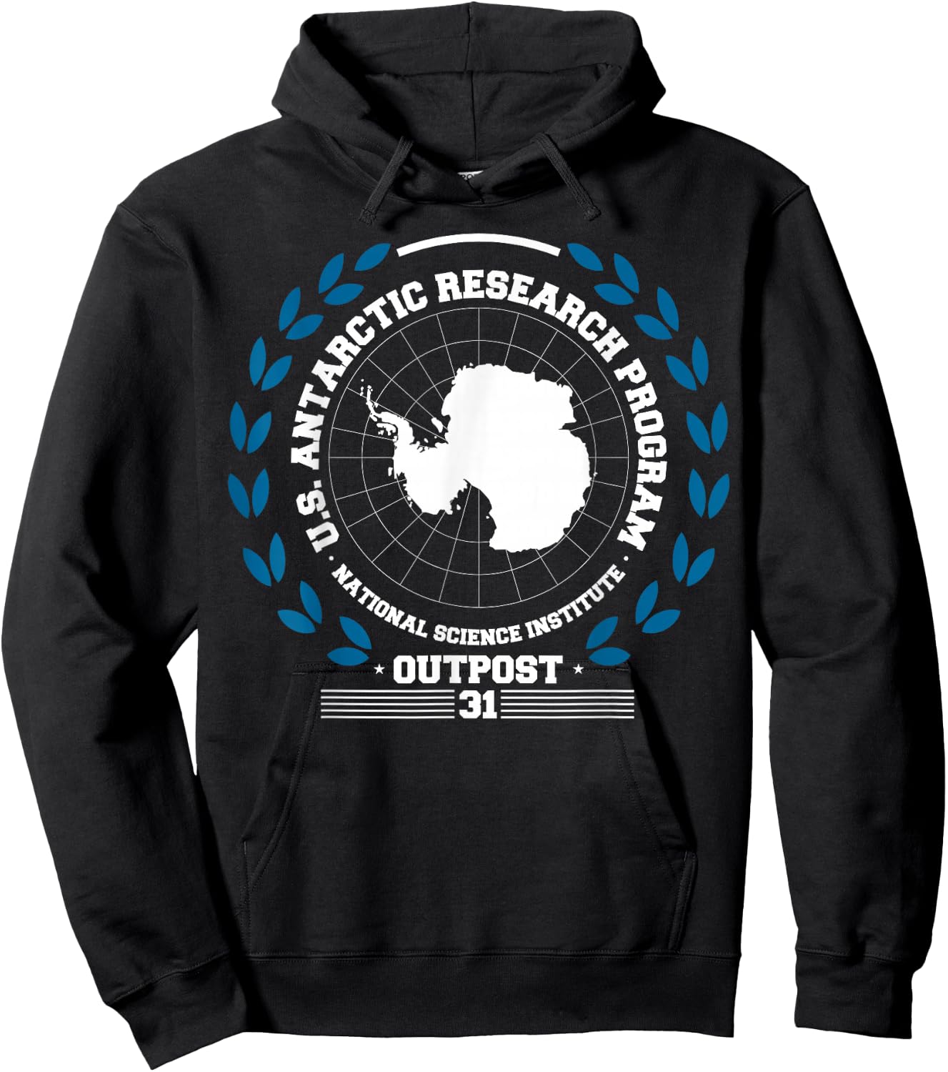 Antarctica - South Pole - Antarctic Circle Outpost 31 Hoodie - Hoodie | Black