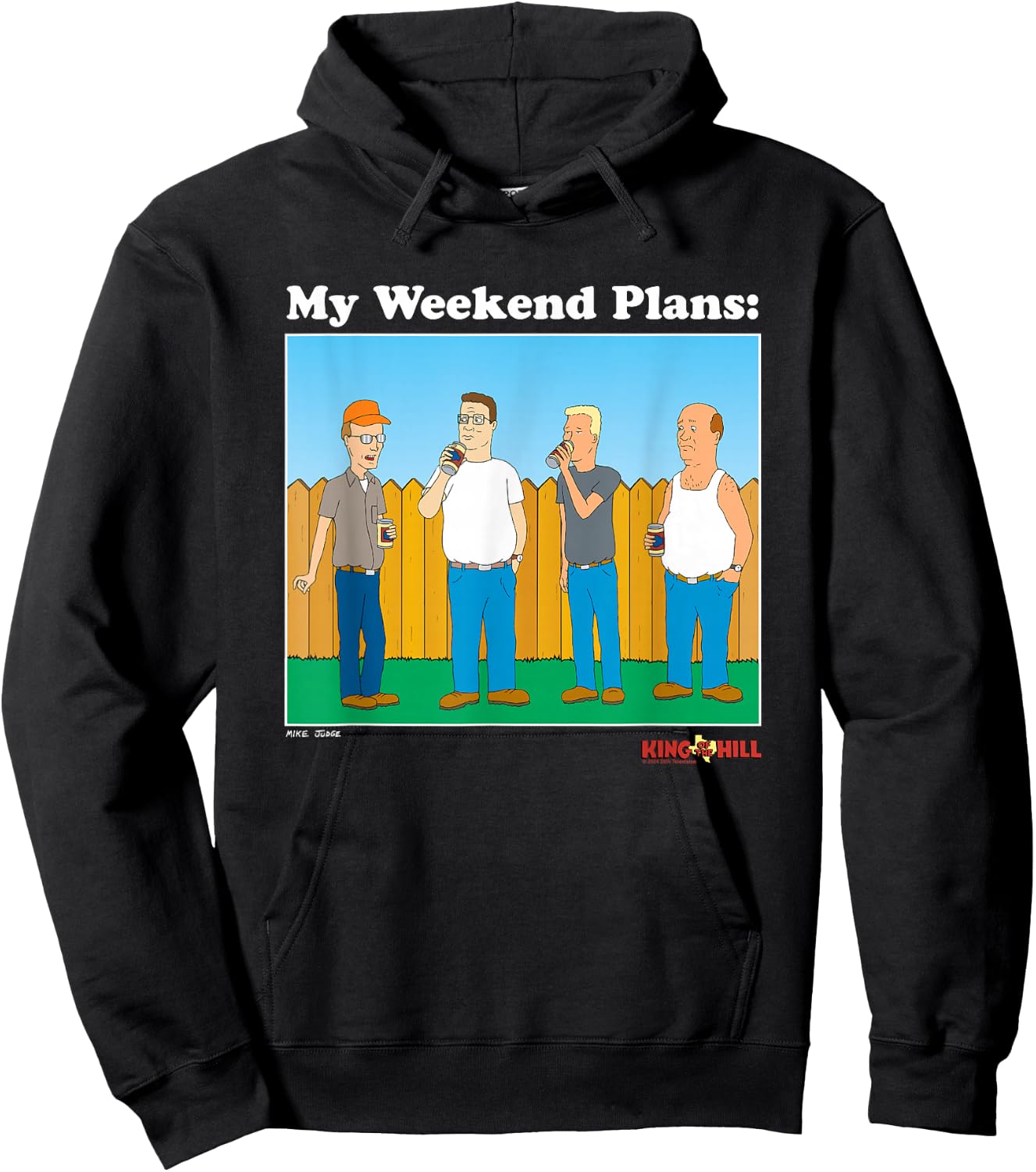King Of The Hill My Weekend Plans Group Shot Hoodie - Hoodie | Black