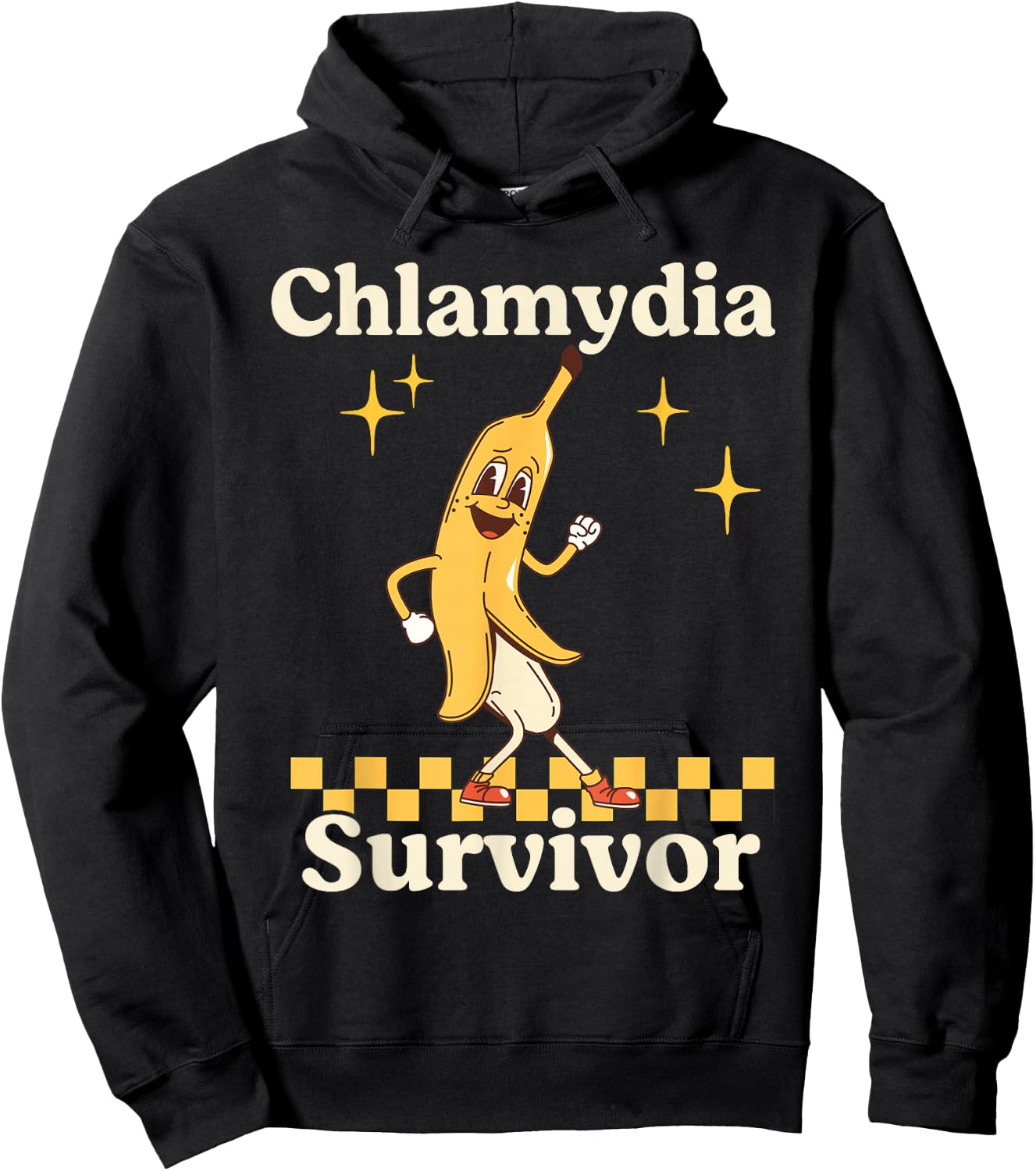 Funny Banana Chlamydia Survivor Hoodie - Hoodie | Black
