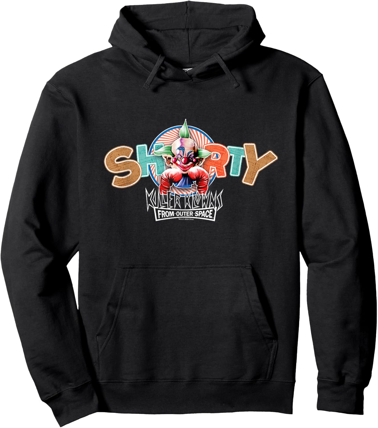 Killer Klowns from Outer Space Shorty Klown Big Chest Poster Hoodie - Hoodie | Black
