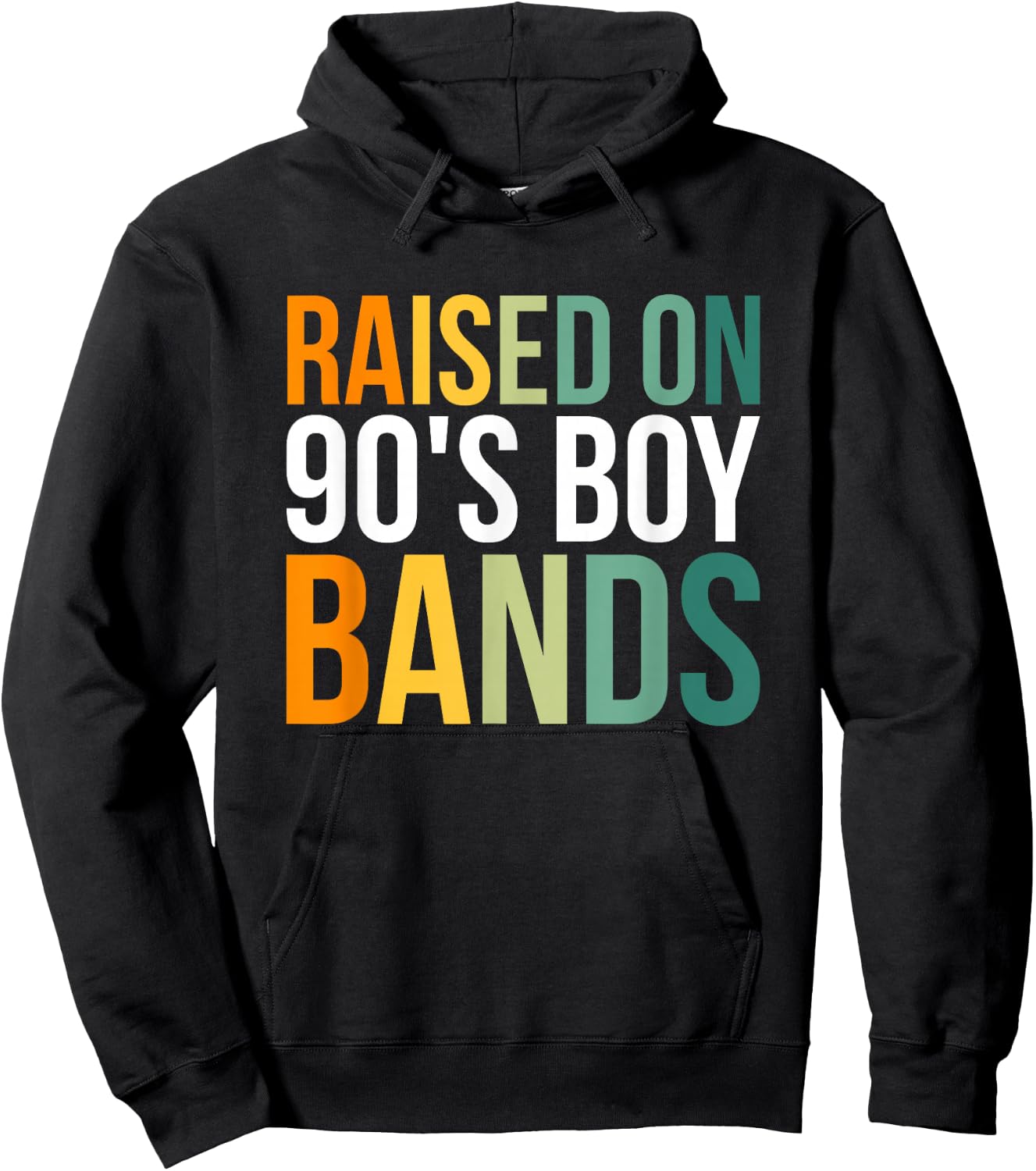 Raised On 90's Boy Bands Hoodie - Hoodie | Black