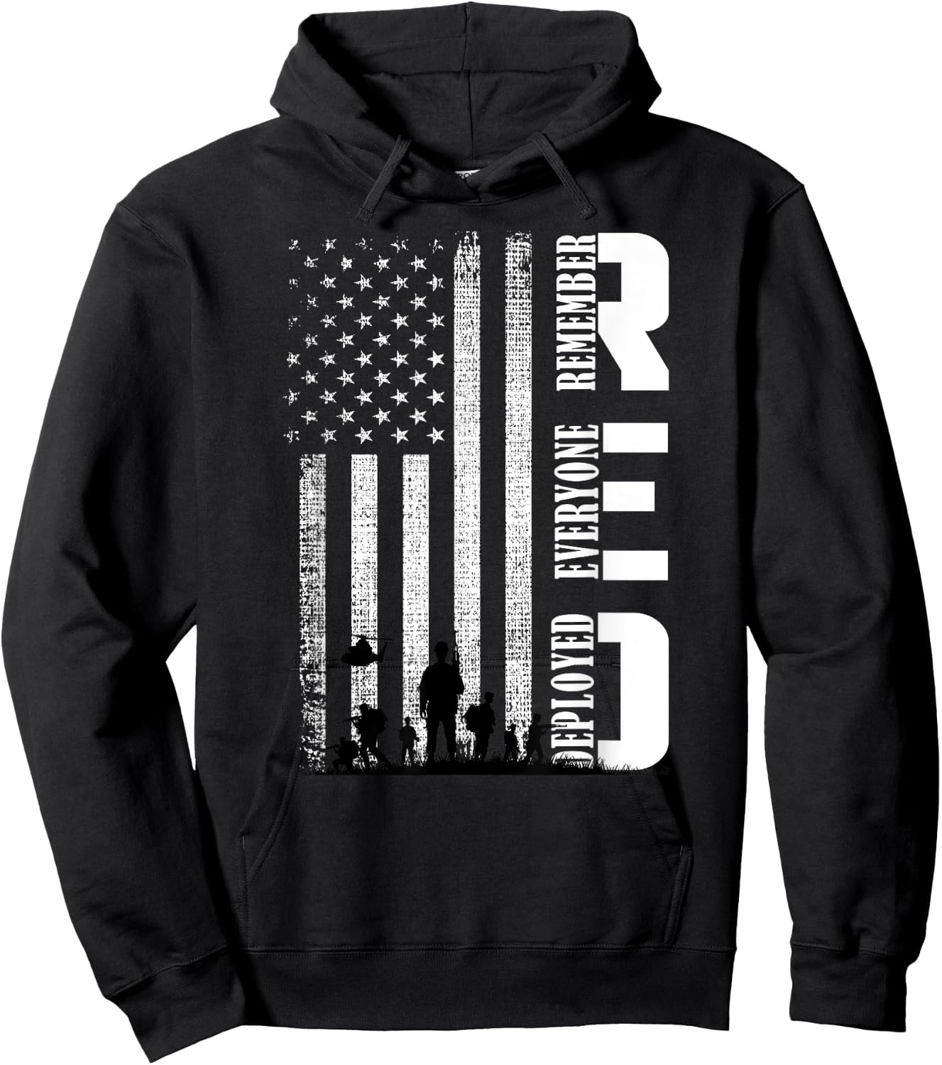 RED Friday Military US Army Remember erveryone deployed Hoodie - Hoodie | Black