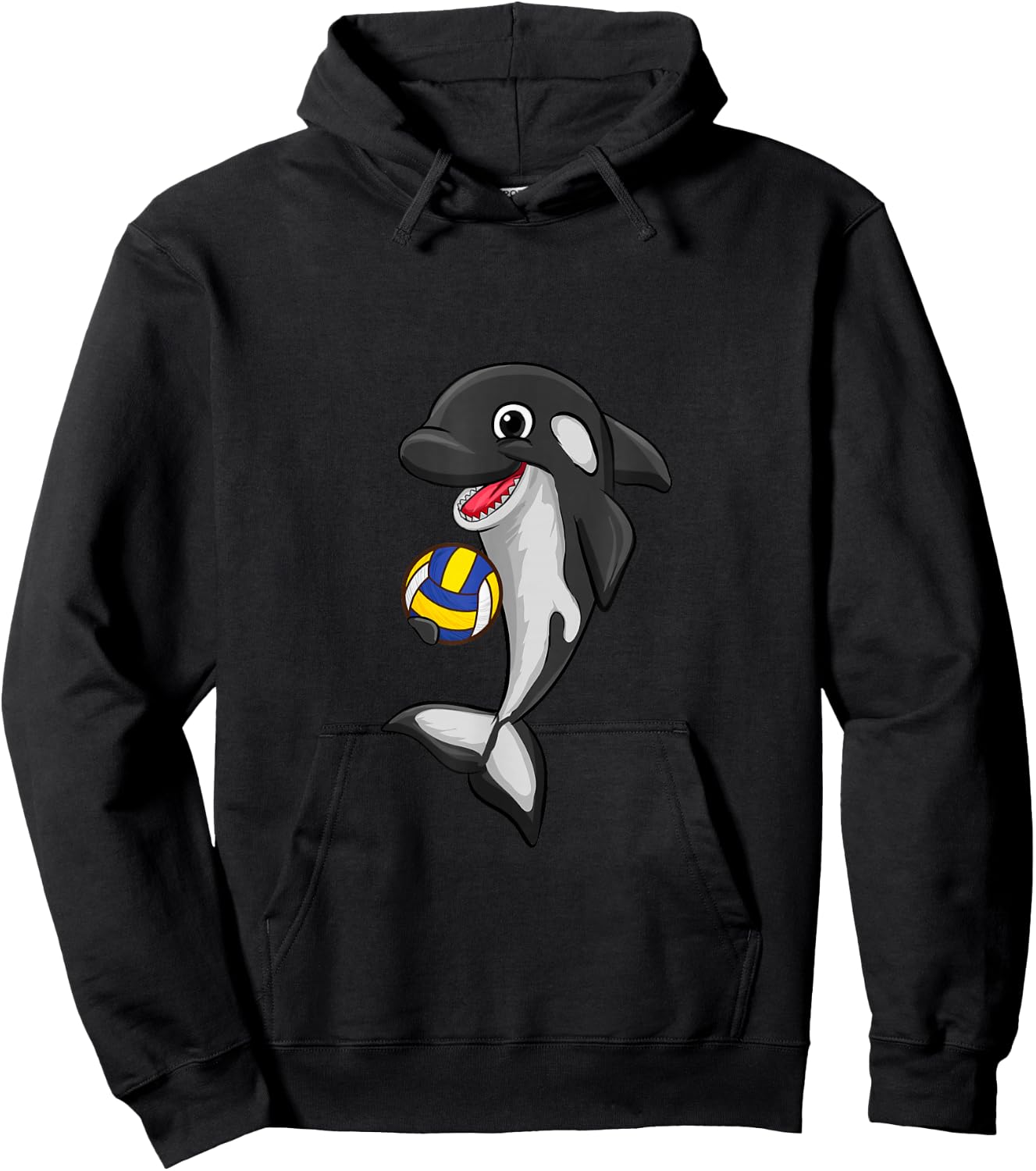 Volleyball Love Killer Whale Orca Lover Animal Hoodie - Hoodie | Black