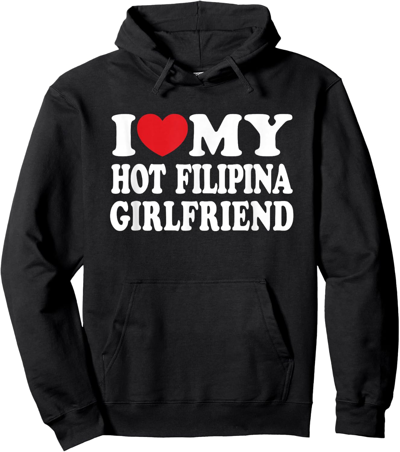 I Love My Hot Filipina Girlfriend GF I Heart My Girlfriend Hoodie - Hoodie | Black
