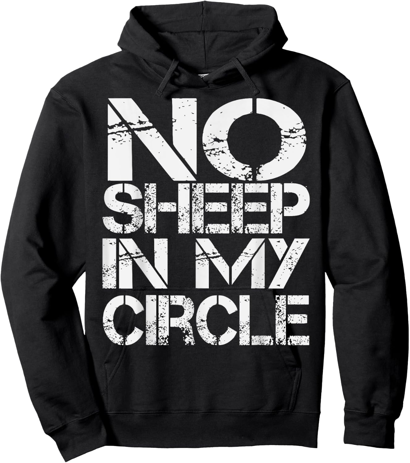 No Sheep in My Circle Hoodie - Hoodie | Black