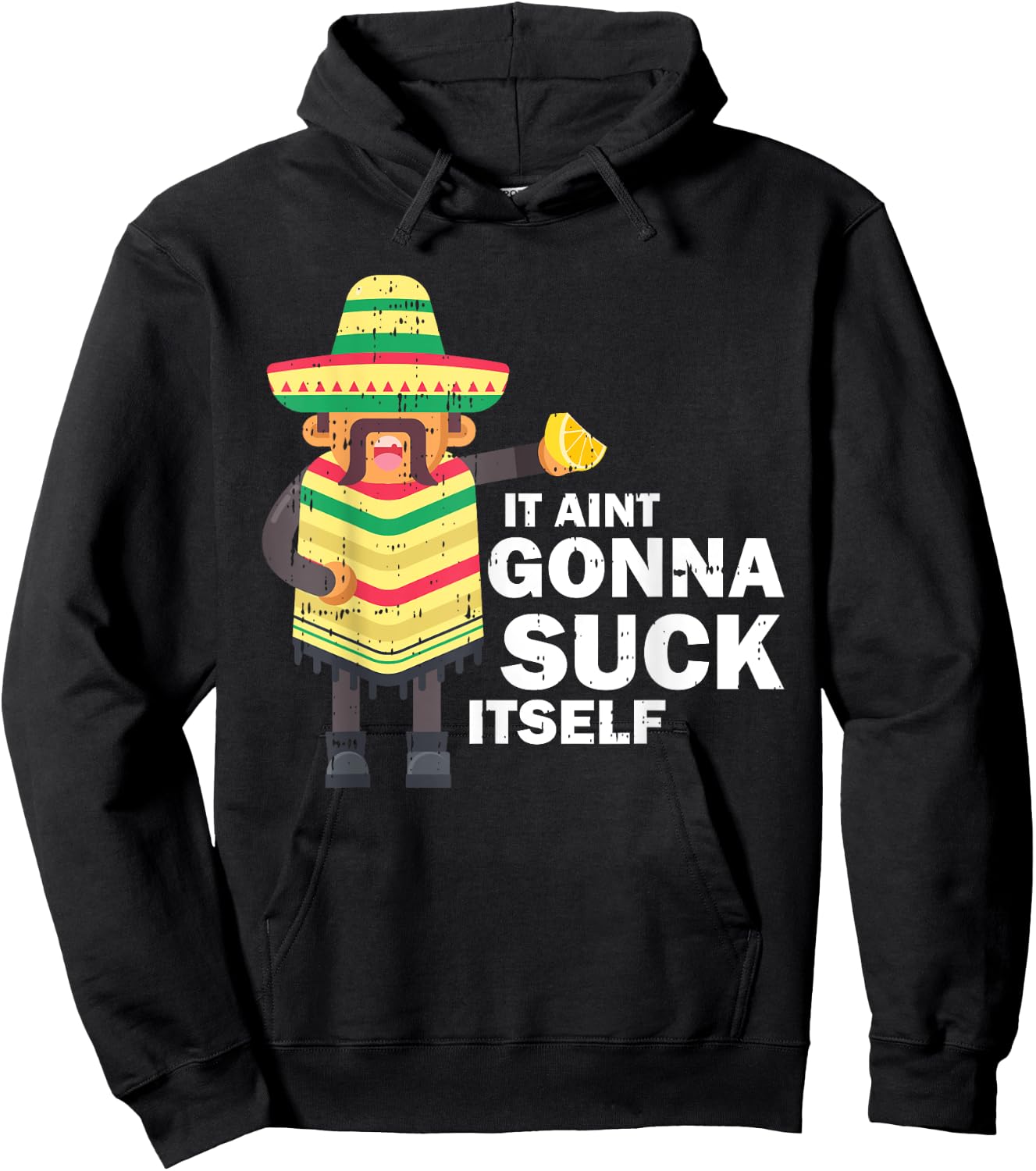 Juan Drinking Tequila Lemon Mexican Funny Cinco de Mayo Gift Hoodie - Hoodie | Black