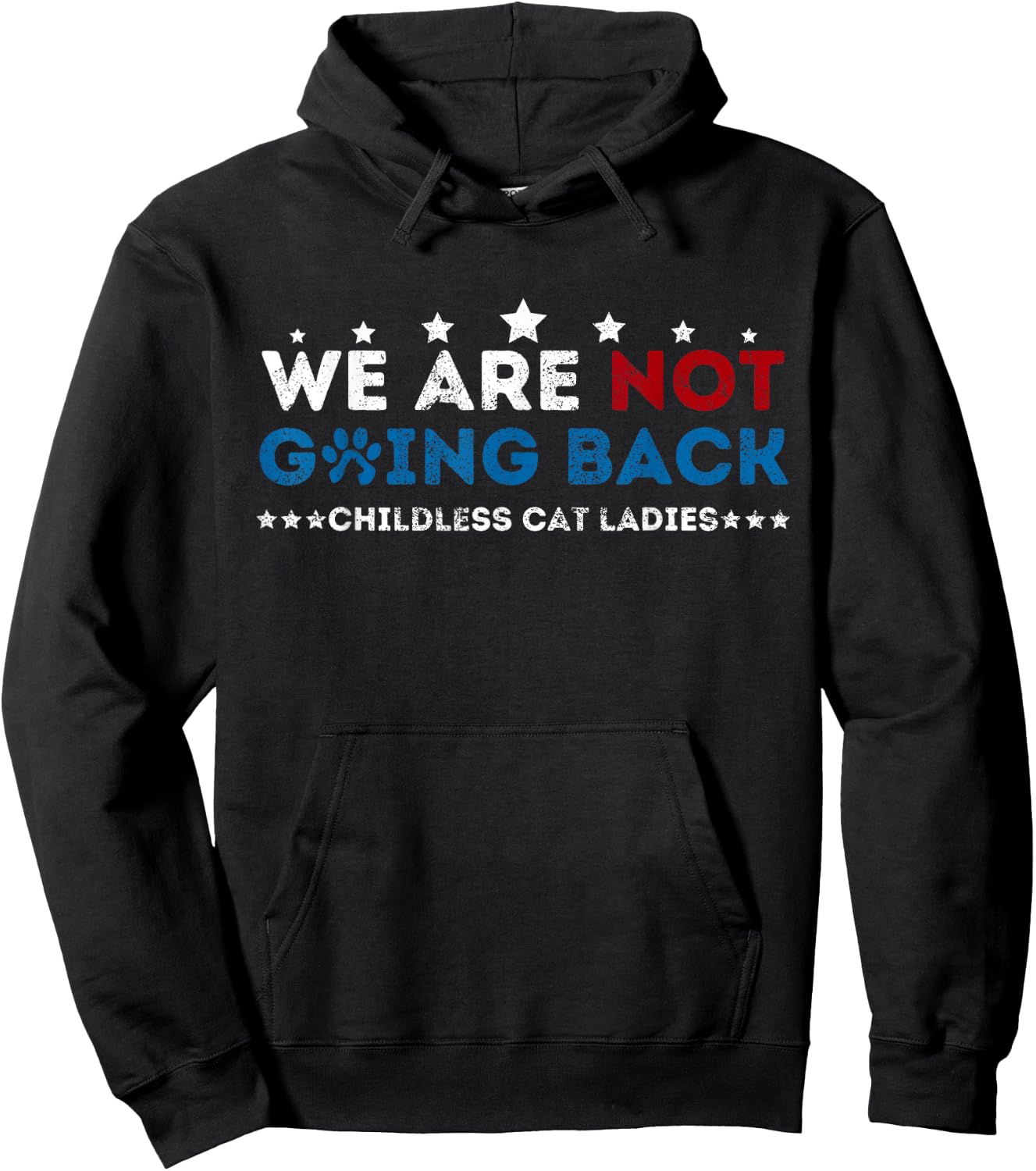 We Are not going back Childless Cat Ladies Hoodie - Hoodie | Black