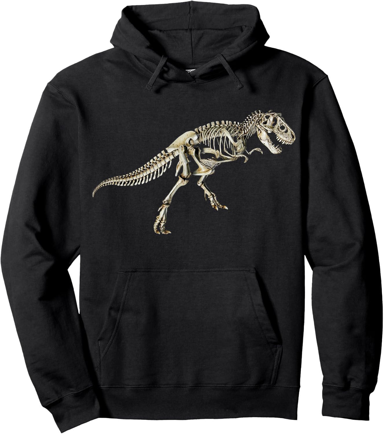 realistic Skeleton Dinosaur Tyrannosaurus rex skull T-Rex Hoodie - Hoodie | Black