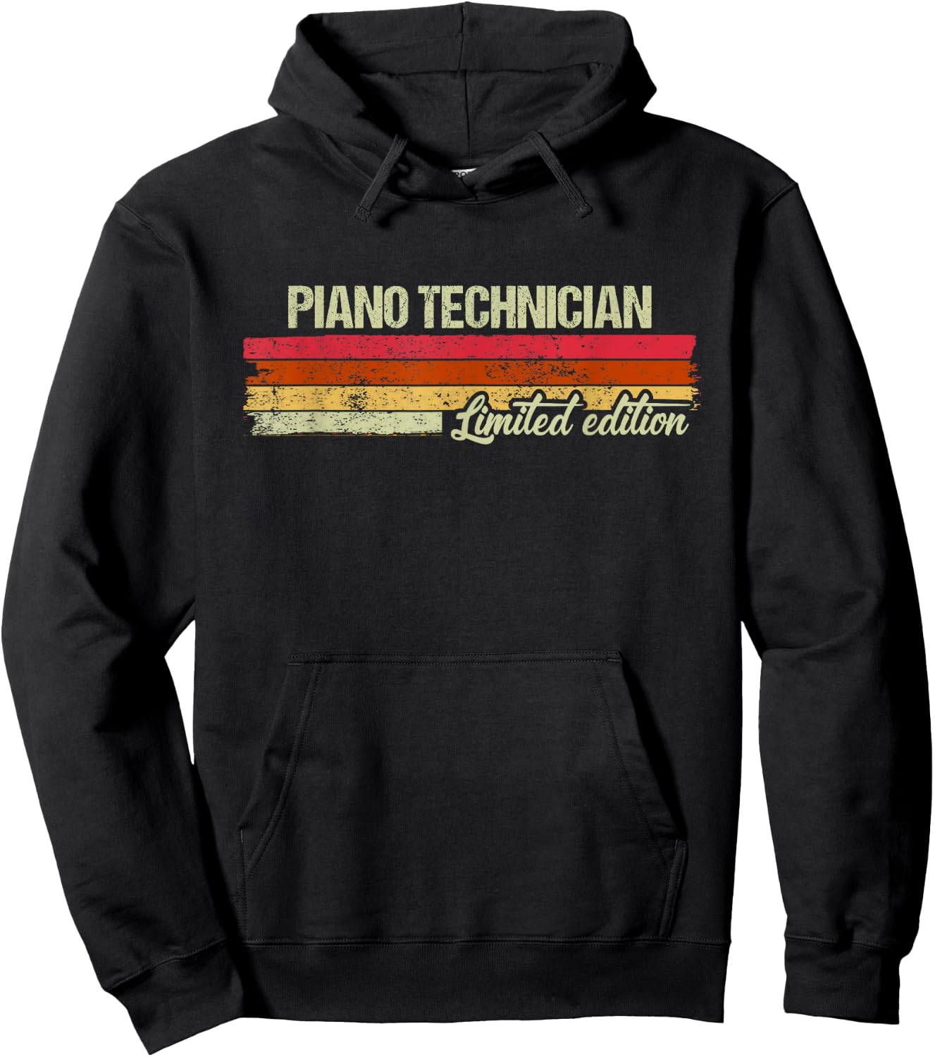 Vintage Piano Technician Limited Edition Hoodie - Hoodie | Black
