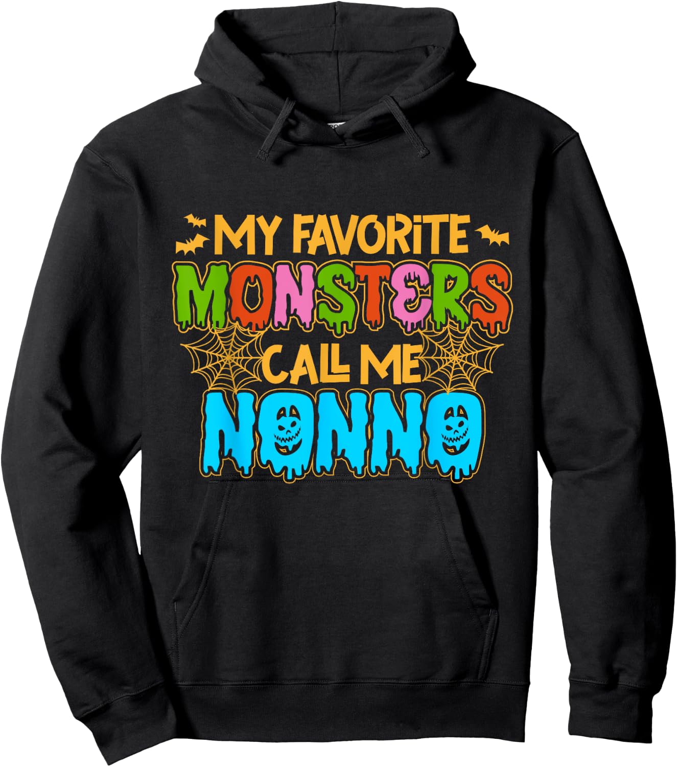 My Favorite Monsters Call Me Nonno Happy Halloween Hoodie - Hoodie | Black