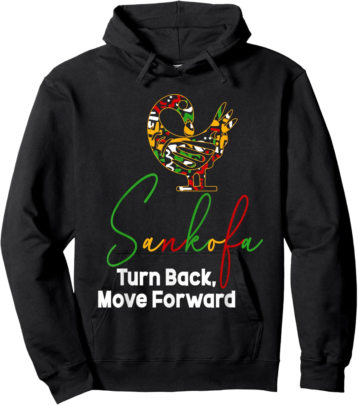 African Routes Sankofa Adinkra Black History Art Hoodie - Hoodie | Black