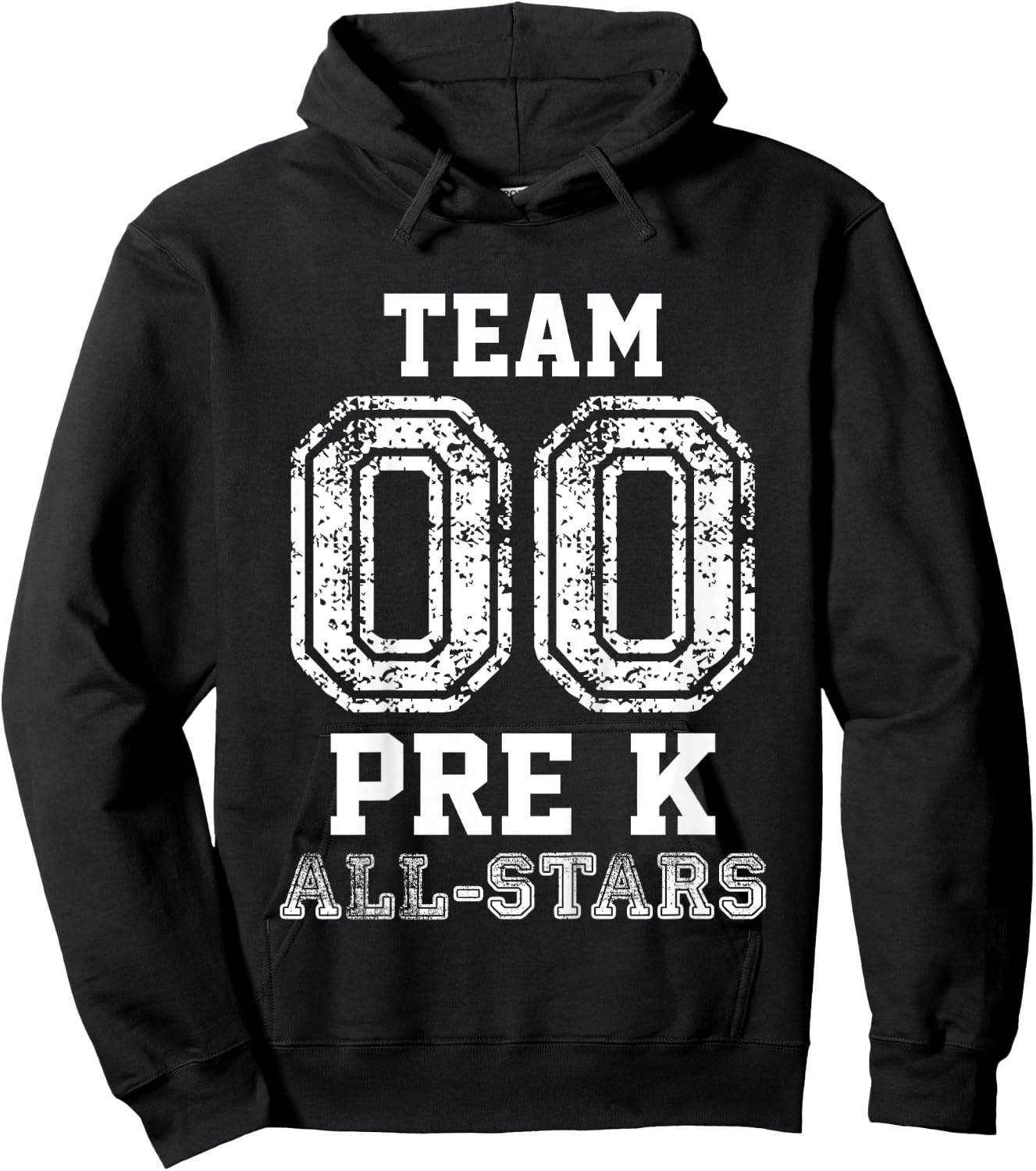 Preschool Team Pre-K All-Stars Sports Baseball Jersey Hoodie - Hoodie | Black