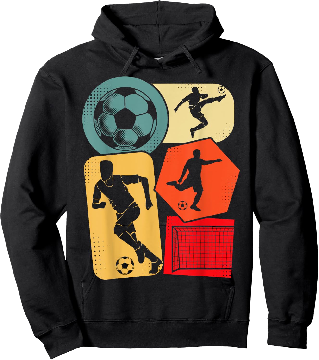 Soccer Player Boys Kids Men Hoodie - Hoodie | Black