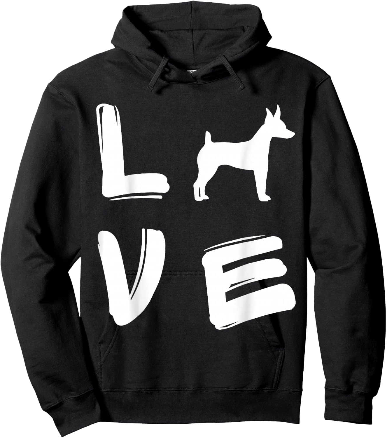 Love Toy Fox Terrier Hoodie - Hoodie | Black