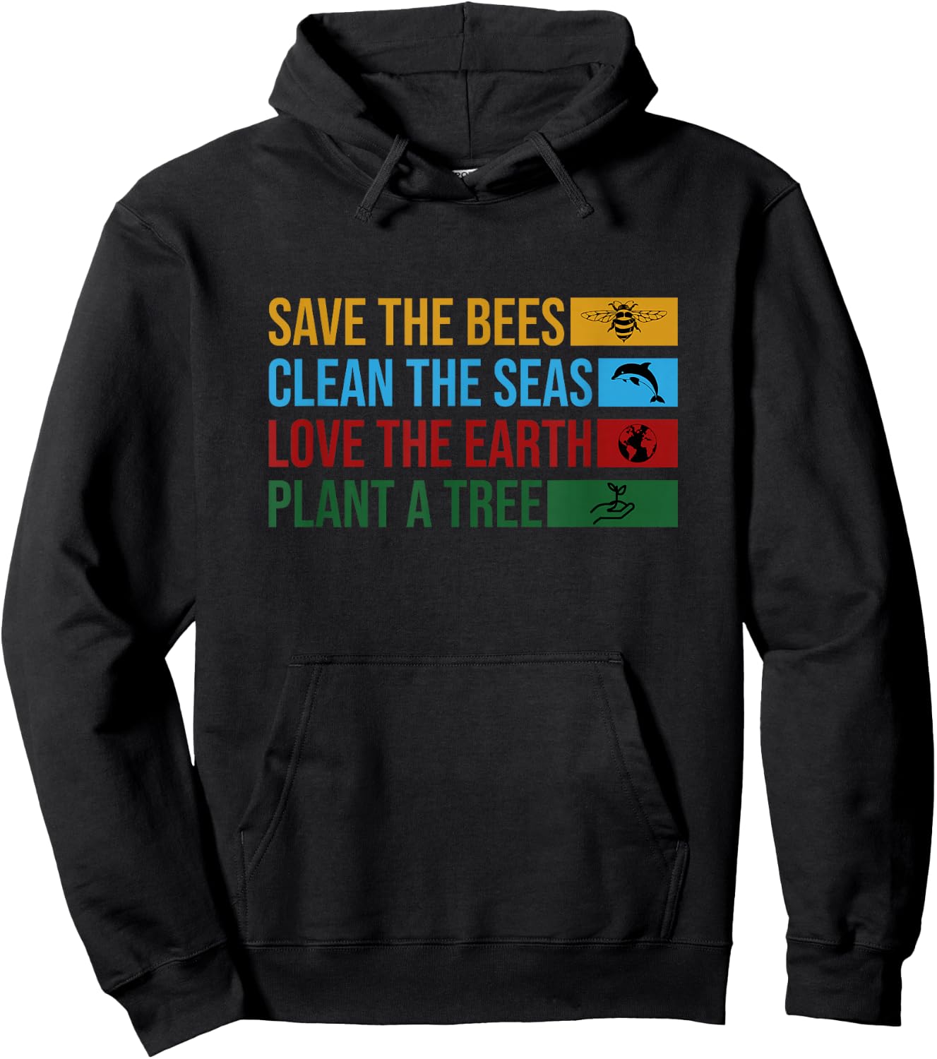 Earth Day 2022 Planet Environmental Science Save The Bees Hoodie - Hoodie | Black