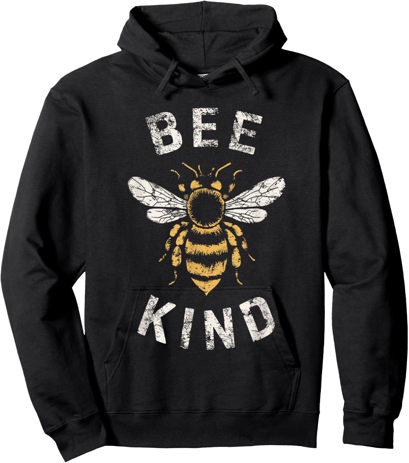 Be Kind Women Inspirational Kindness Cute Funny Bee Graphic Hoodie - Hoodie | Black
