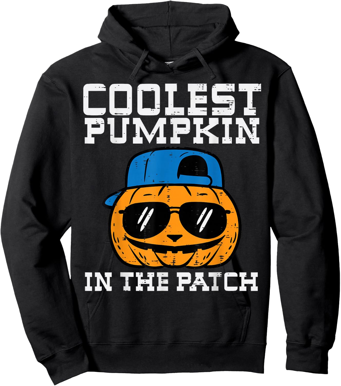 Halloween Coolest Pumpkin In Patch Costume Boys Kids Toddler Hoodie - Hoodie | Black