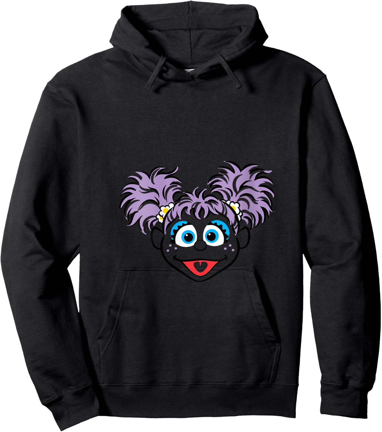 Sesame Street Abby Cadabby Full Face Halloween Costume V-Neck Hoodie - Hoodie | Black
