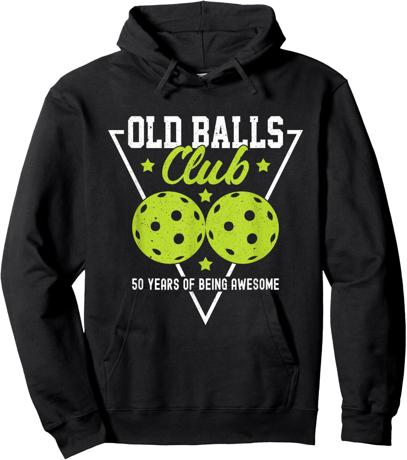 Pickleball Old Balls Club 50 Years of being awesome Dink Hoodie - Hoodie | Black