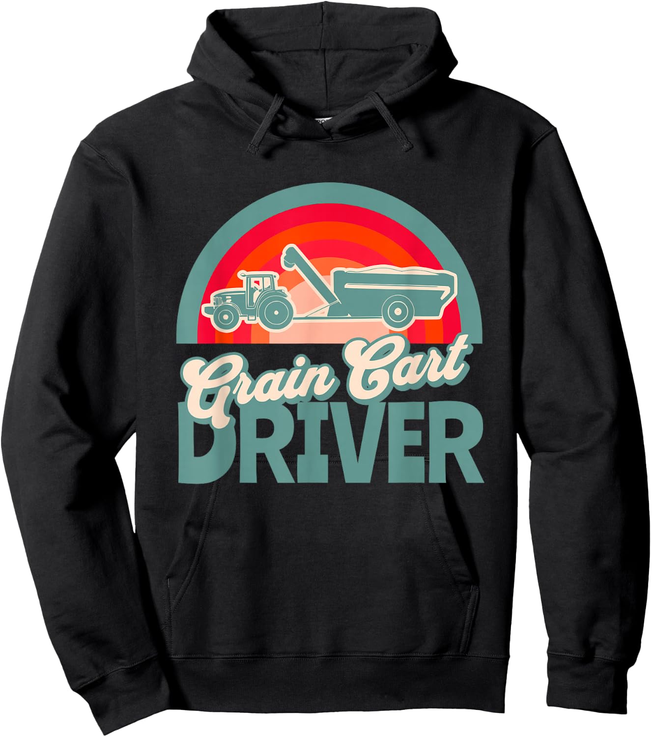 GRAIN CART DRIVER - Fun Farming Hoodie - Hoodie | Black