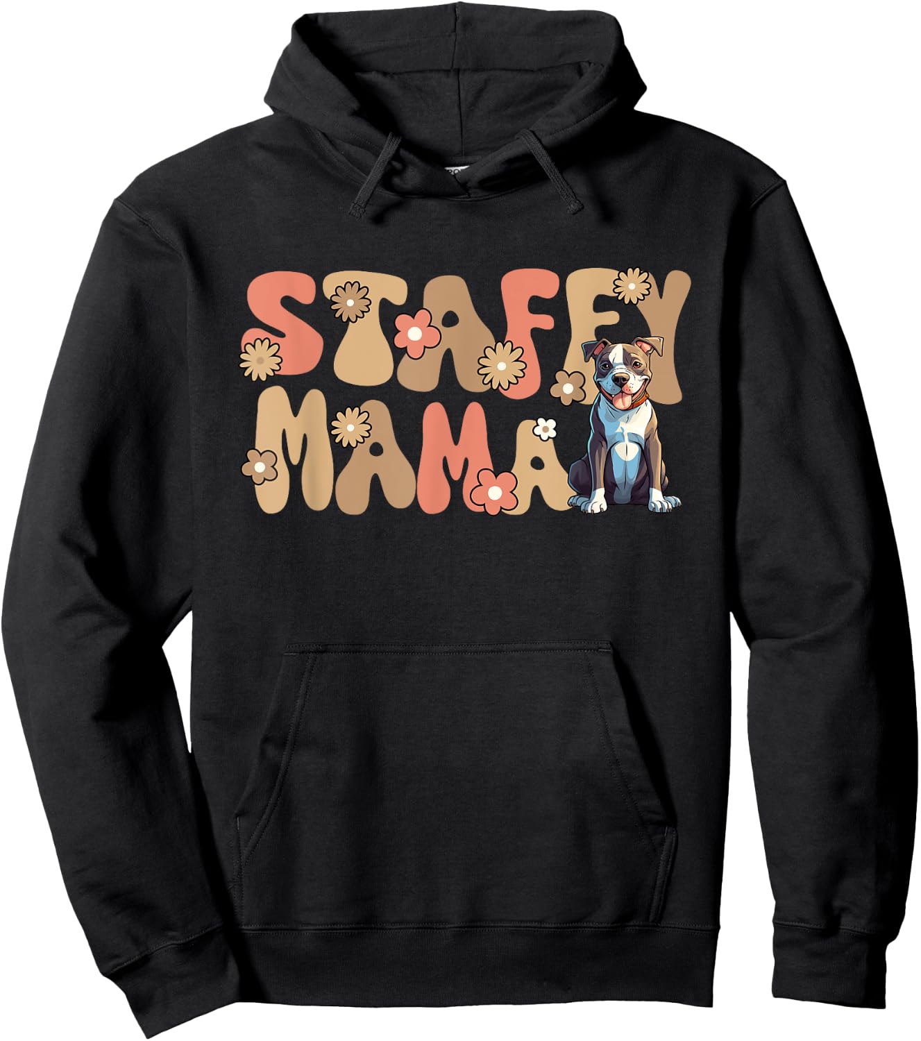 American Staffordshire Terrier World's Best Staffy Mama Hoodie - Hoodie | Black