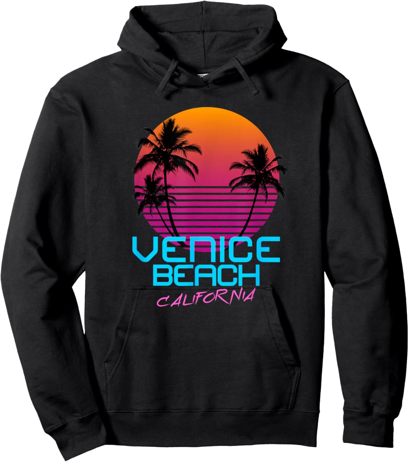 Venice Beach California Hoodie - Hoodie | Black