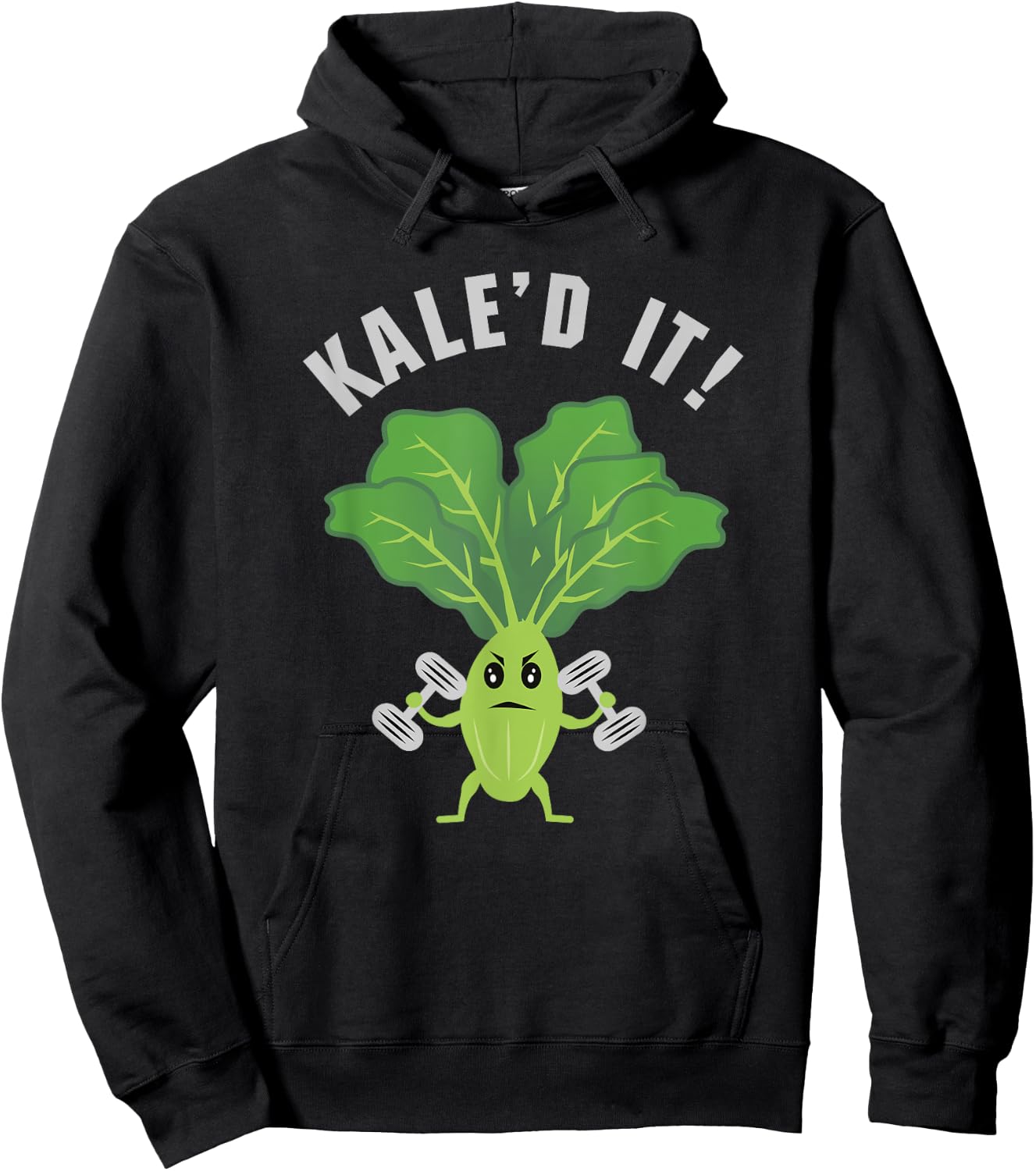 Kale'd It Fitness Kale Funny Vegan Vegetarian Hoodie - Hoodie | Black