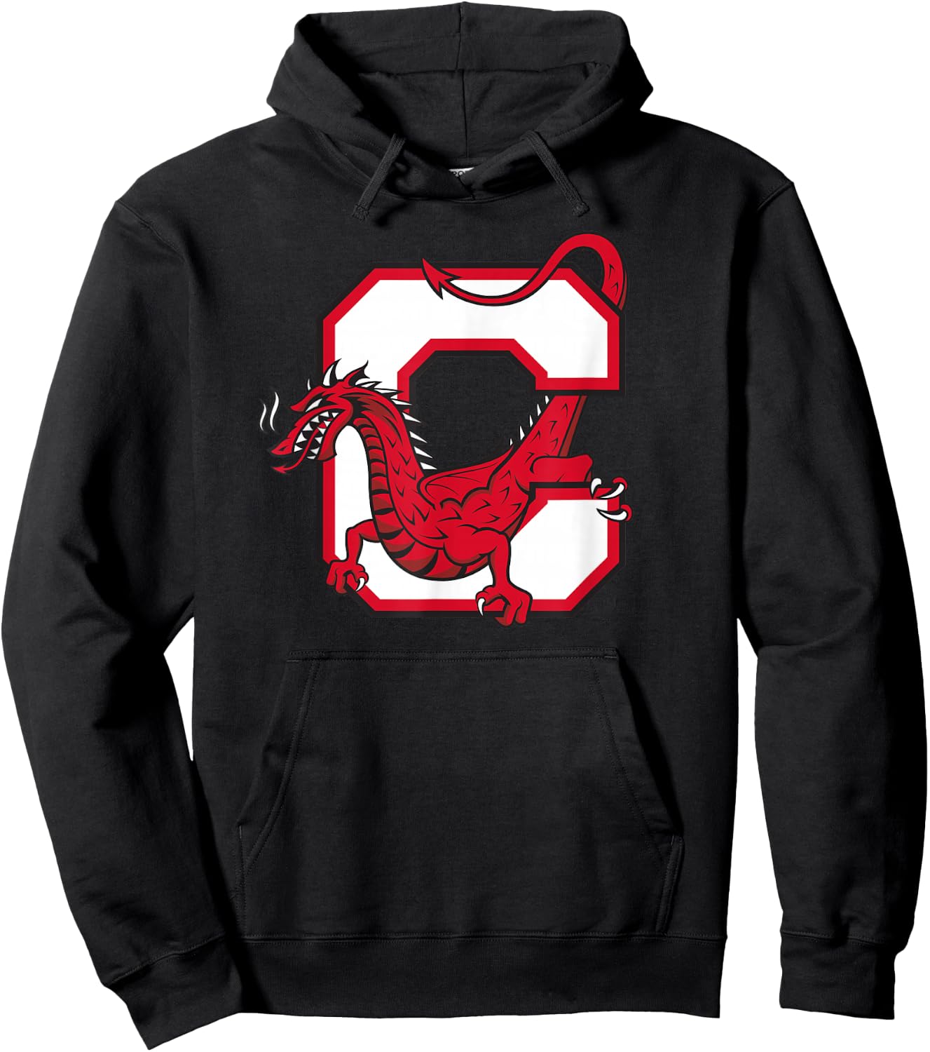 SUNY Cortland Red Dragons C Mark Hoodie - Hoodie | Black