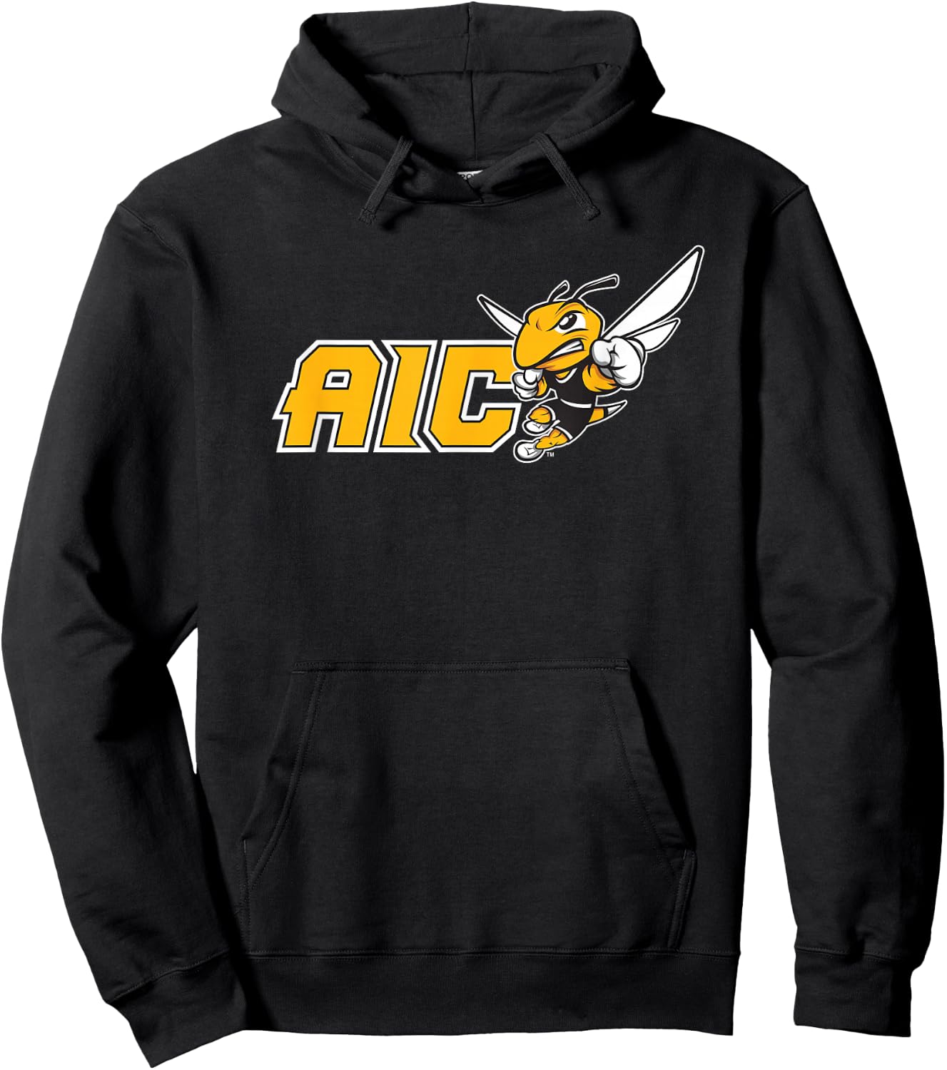 American International College AIC Yellow Jackets Hoodie - Hoodie | Black