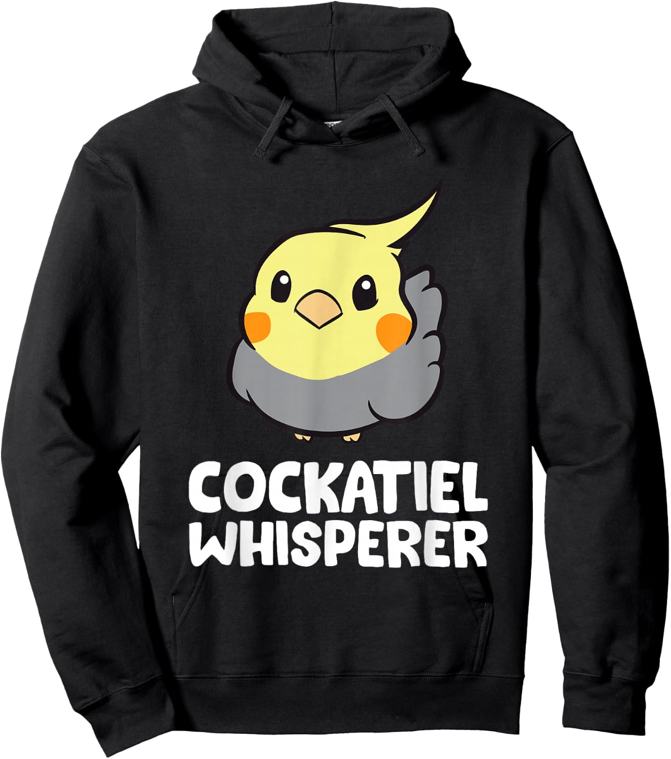 Cockatiel Whisperer Funny Cockatiel Hoodie - Hoodie | Black
