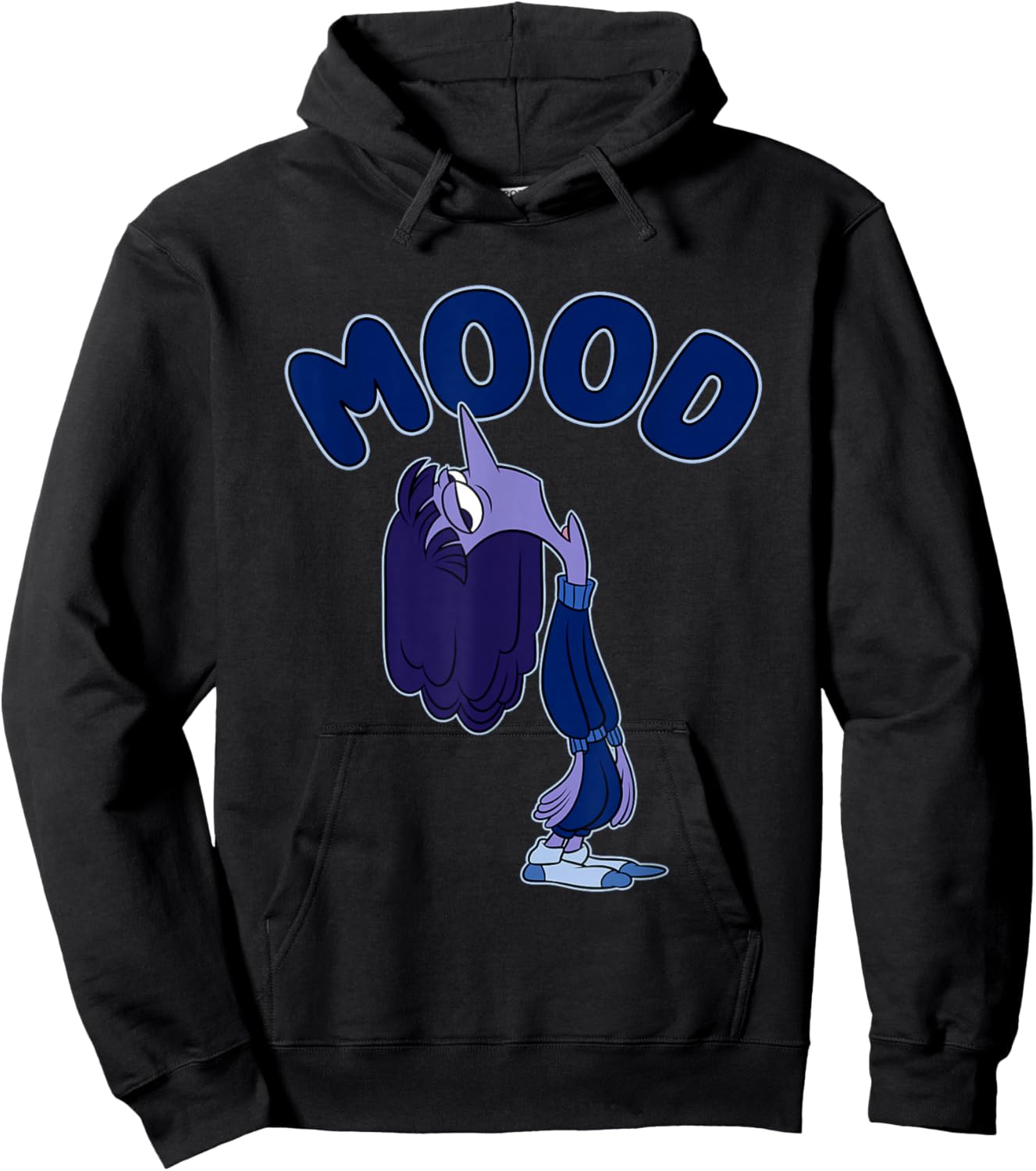 Disney Pixar Inside Out 2 Mood Ennui Bored Retro Shot Hoodie - Hoodie | Black